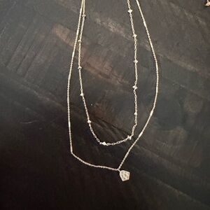 Kendra Scott Dainty Silver Necklace